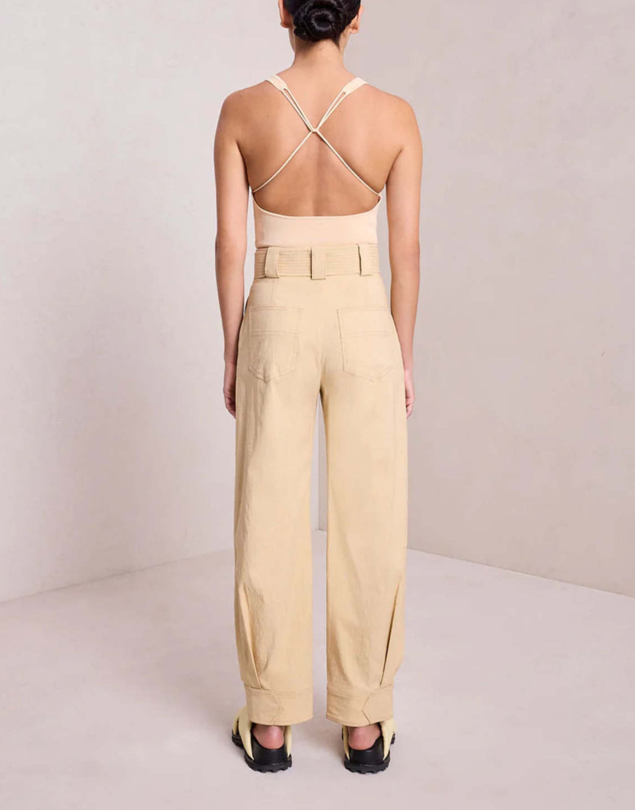A.L.C. Vera Plunging Bodysuit - Straw