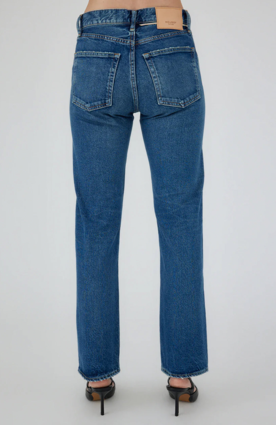 Moussy Vintage Petit Straight Jeans - Blue