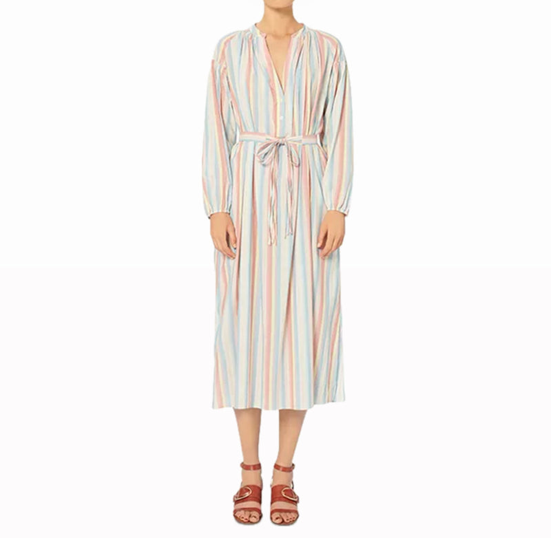 Vanessa Bruno Nazaria Striped Midi Dress