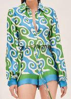 Alexis Qu Romper - Swirl Print