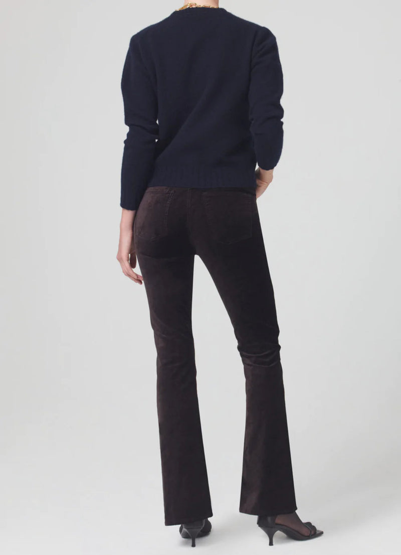 Citizens of Humanity Lilah Velvet High Rise Bootcut - Brown Pony