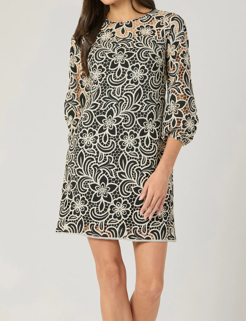 Shoshanna Holland Dress - Jet/Sand