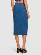 forte_forte Calvary Cotton Denim Wrap Skirt