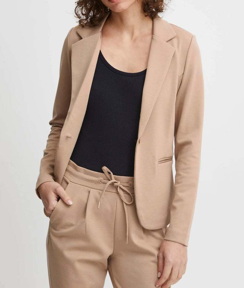 ICHI Kate Blazer - Tan