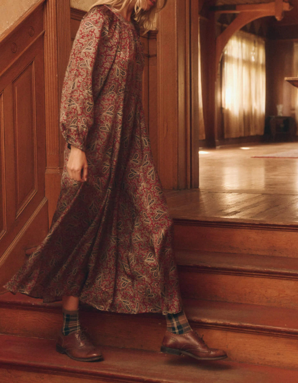 The Great. The Naples Dress - Festive Paisley