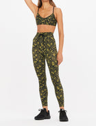 The Upside Lili Midi Legging - Moss