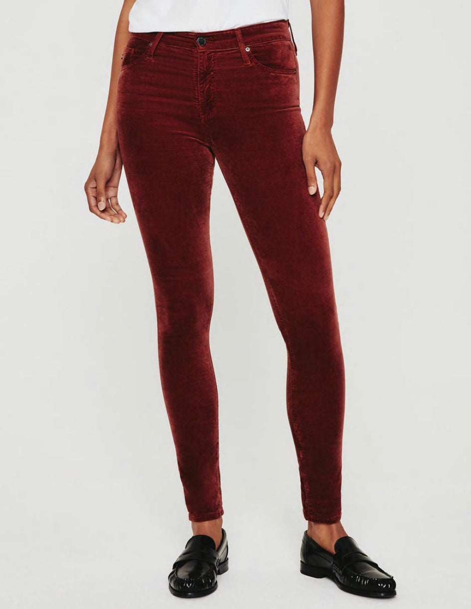 AG Jeans Farrah Skinny - Dark Sangria