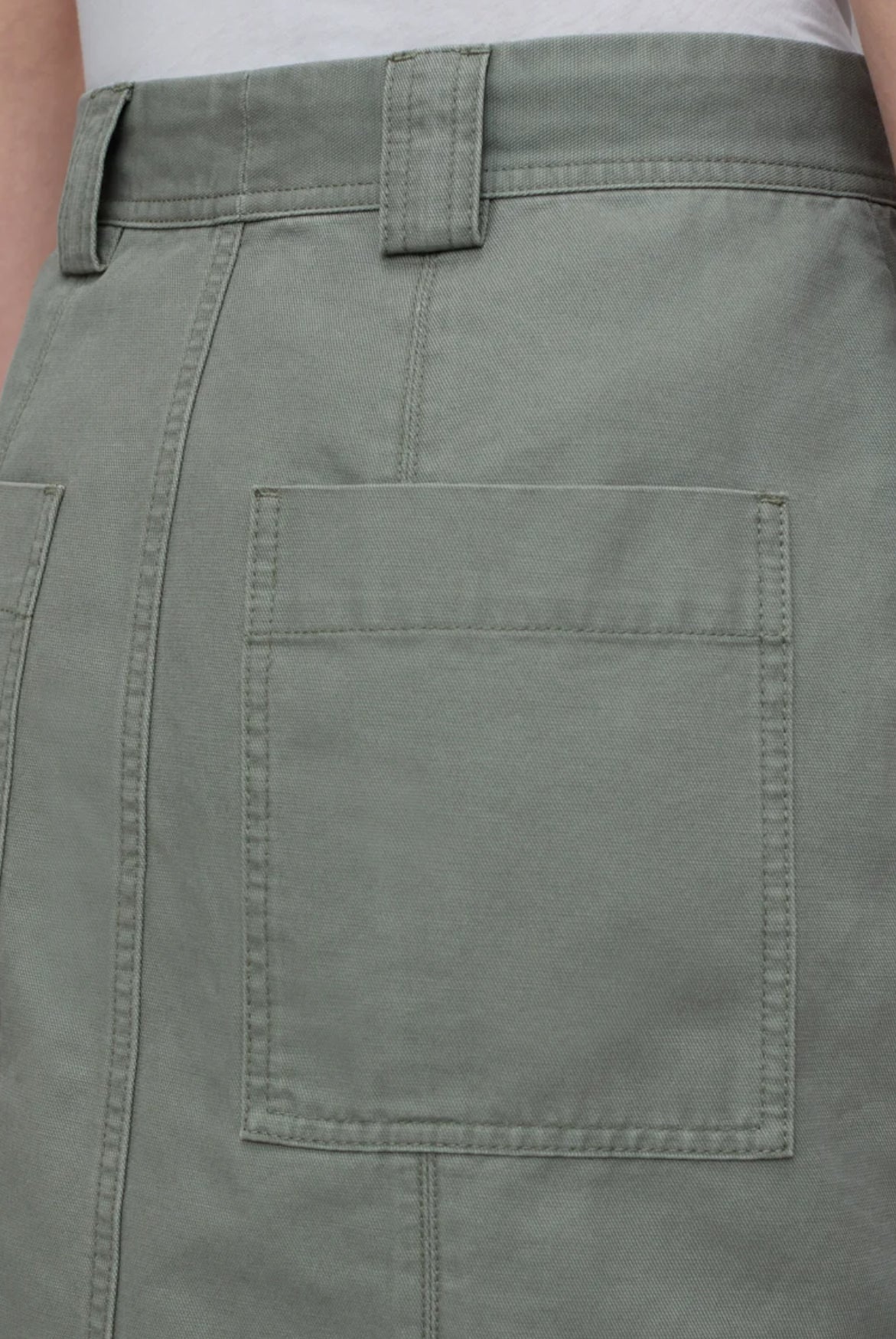 Closed Utility Skirt - Faded Green
