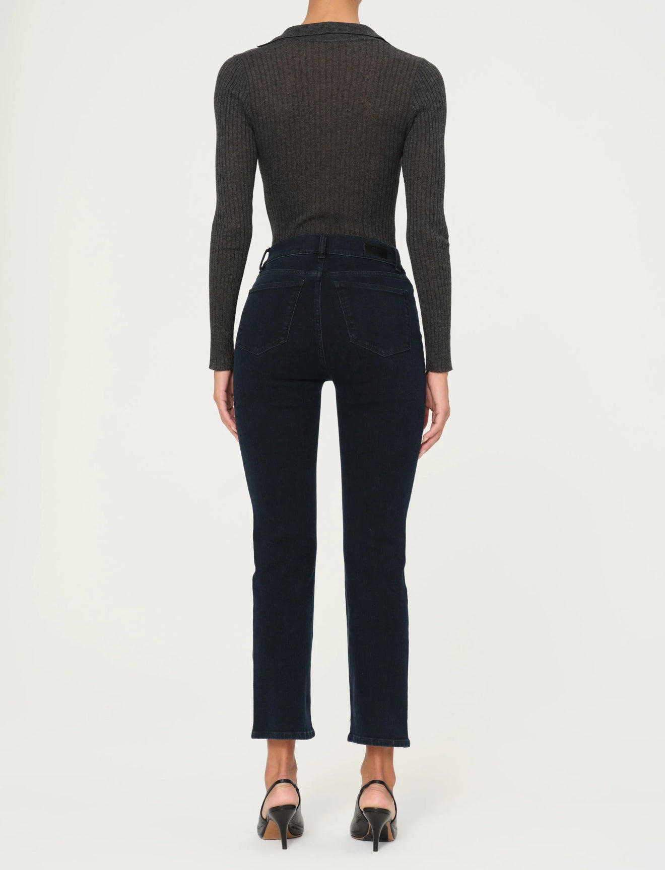 DL1961 Mara Straight Mid Rise Instasculpt Ankle Jean - Flatiron
