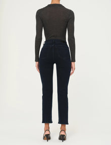 DL1961 Mara Straight Mid Rise Instasculpt Ankle Jean - Flatiron