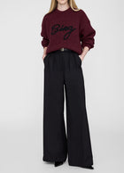 Anine Bing Sydney Crew Sweater Signature - Zinfandel