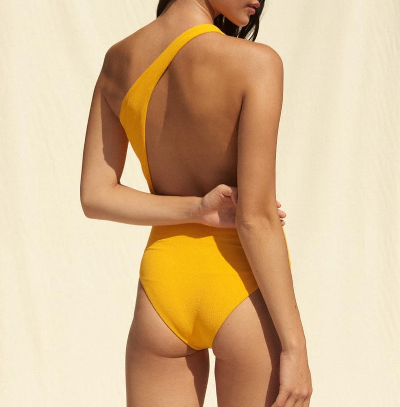 JADE Swim Evolve One Piece - Saffron Terry