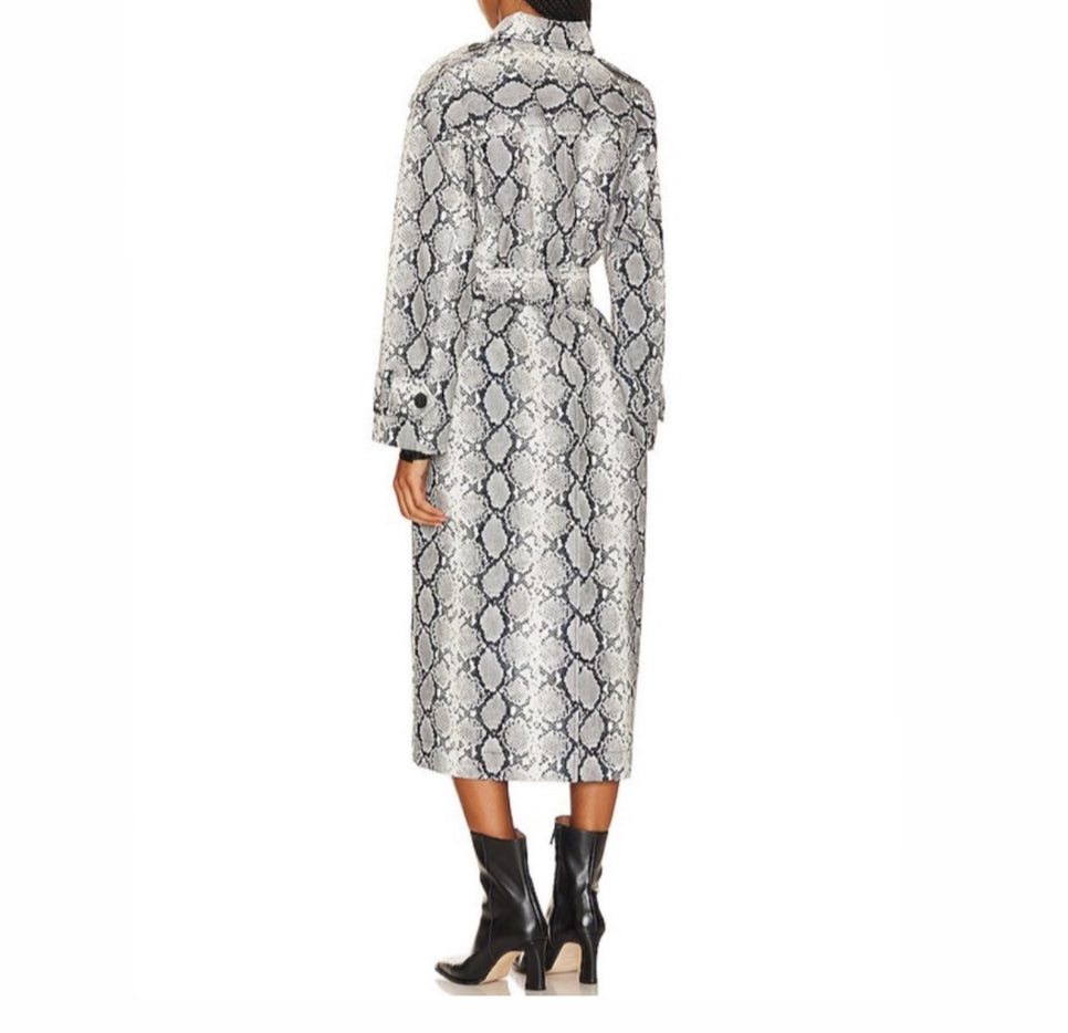 Apparis Ingrid Python Coat - White Python