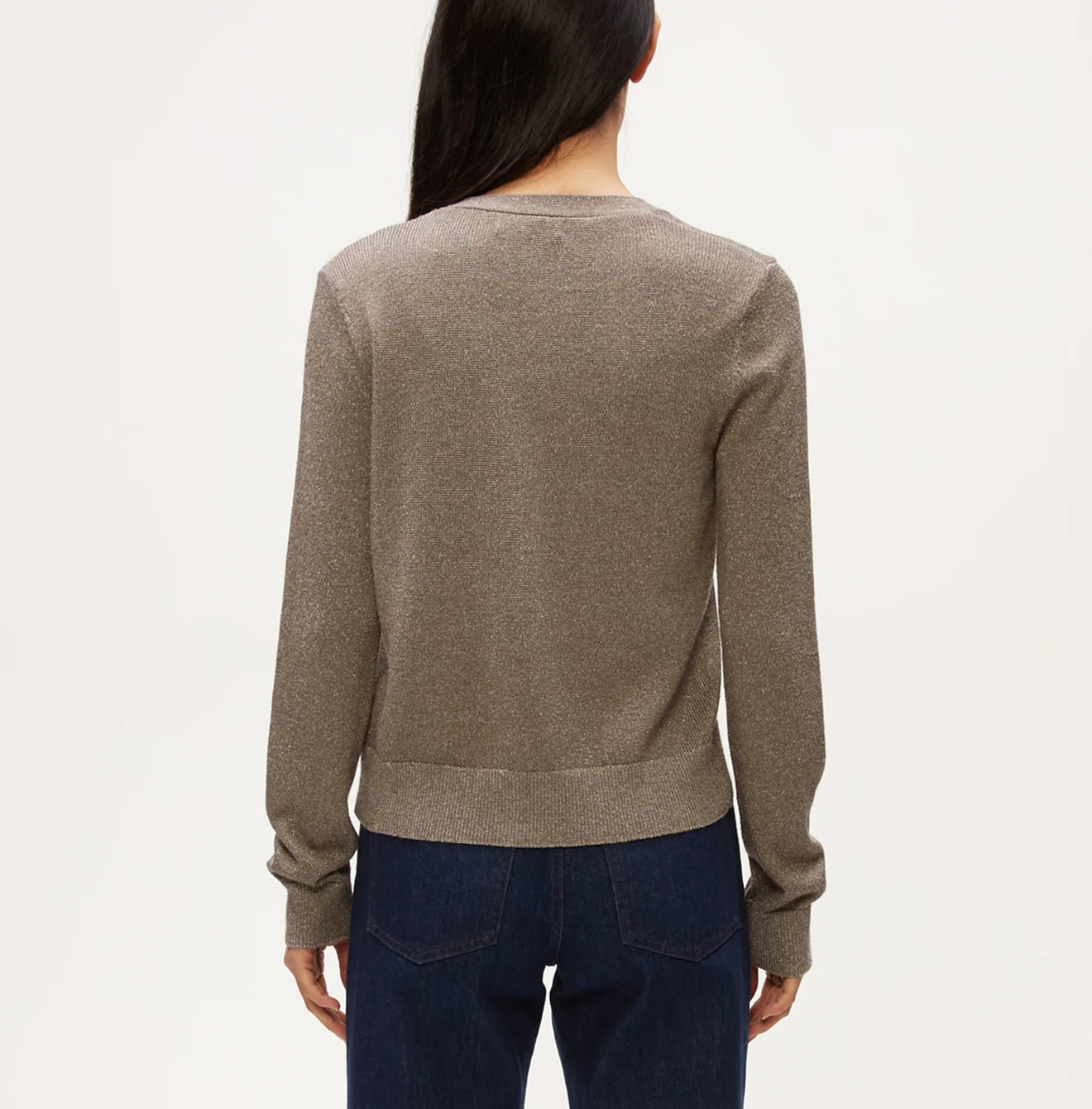 Michael Stars Ruiz Metallic Cardigan - Pewter