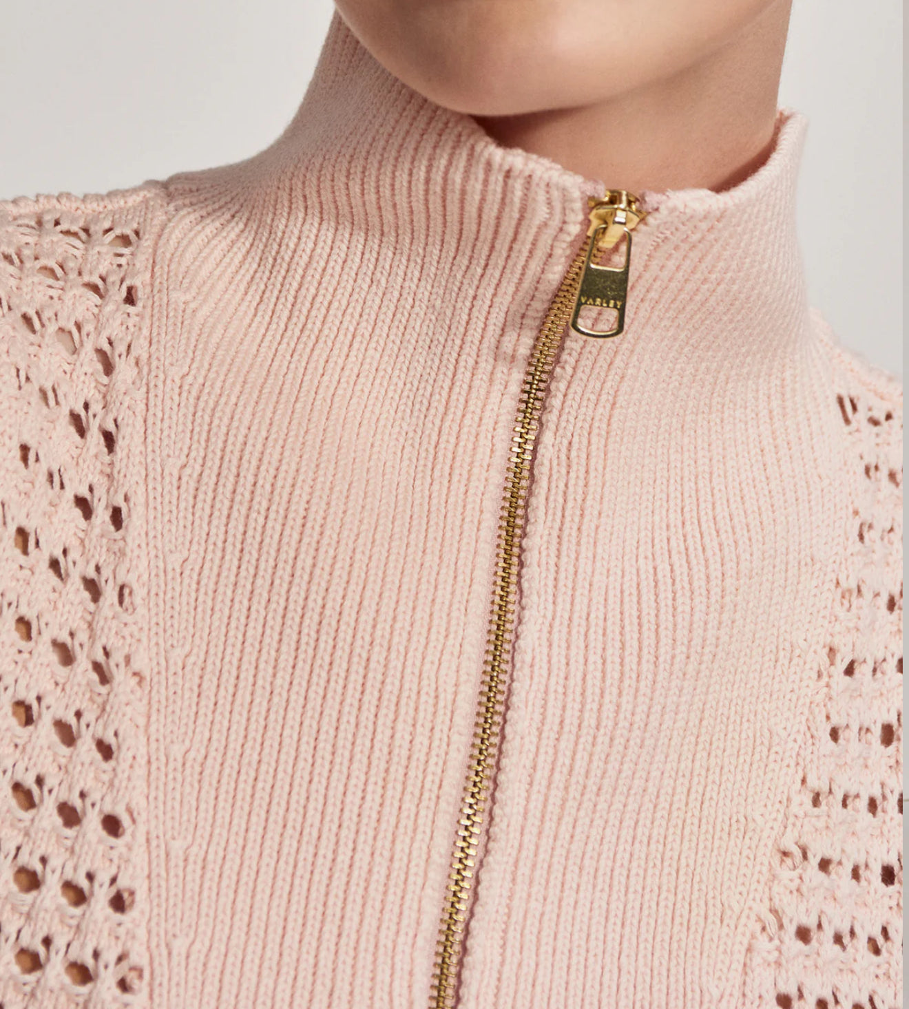 Varley Bains Half-Zip Tank - Silver Peony