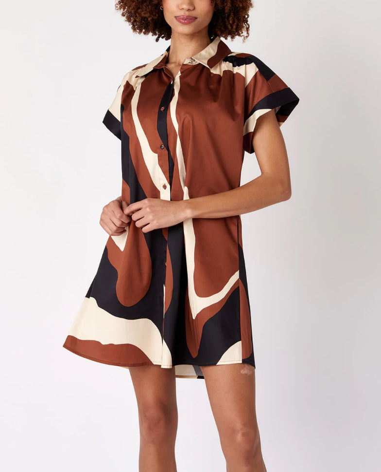 Crosby By Mollie Burch Jennings Dress - Topography