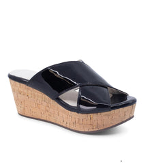 Chocolat Blu Winner Wedge - Patent Black