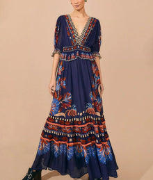 FARM Rio Nature Beauty Dress - Blue