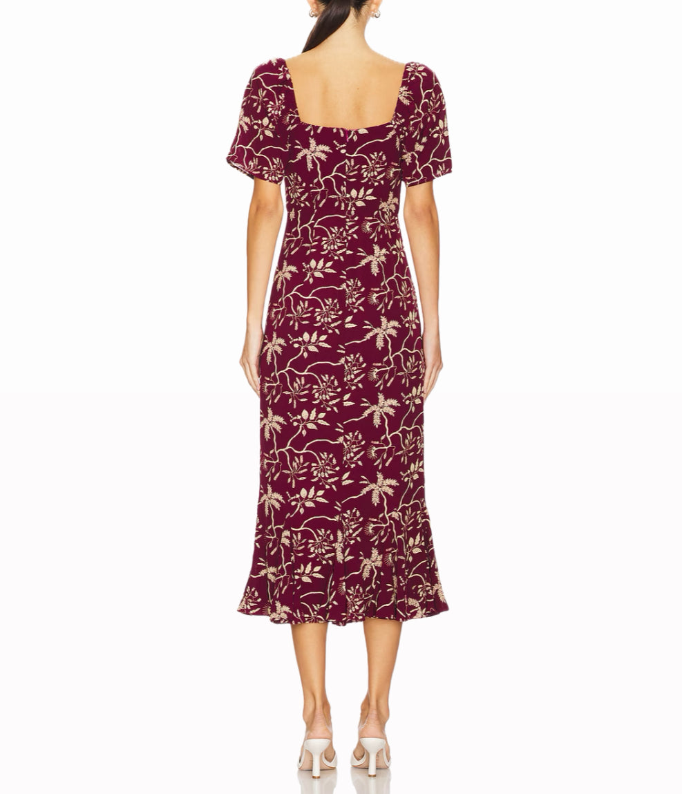 RHODE Ramona Dress - Purple Enchanted Vine
