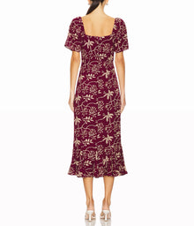 RHODE Ramona Dress - Purple Enchanted Vine