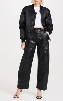 MOTHER The Half Pipe Cargo Nerdy Trousers - Black