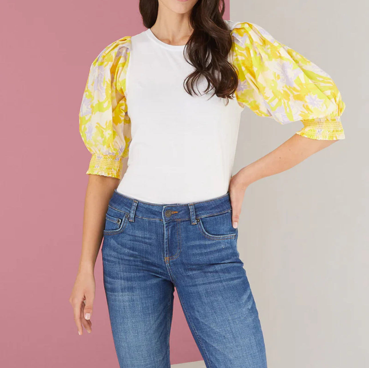 Alivia The Charlotte Top - Painterly Petals