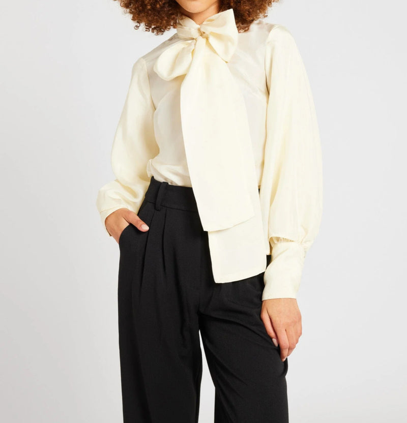 MILLE Gigi Silk Top - Ivory