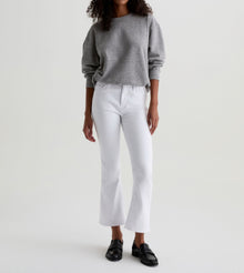AG Jeans Farrah Mid-Rise Boot - Gallery White