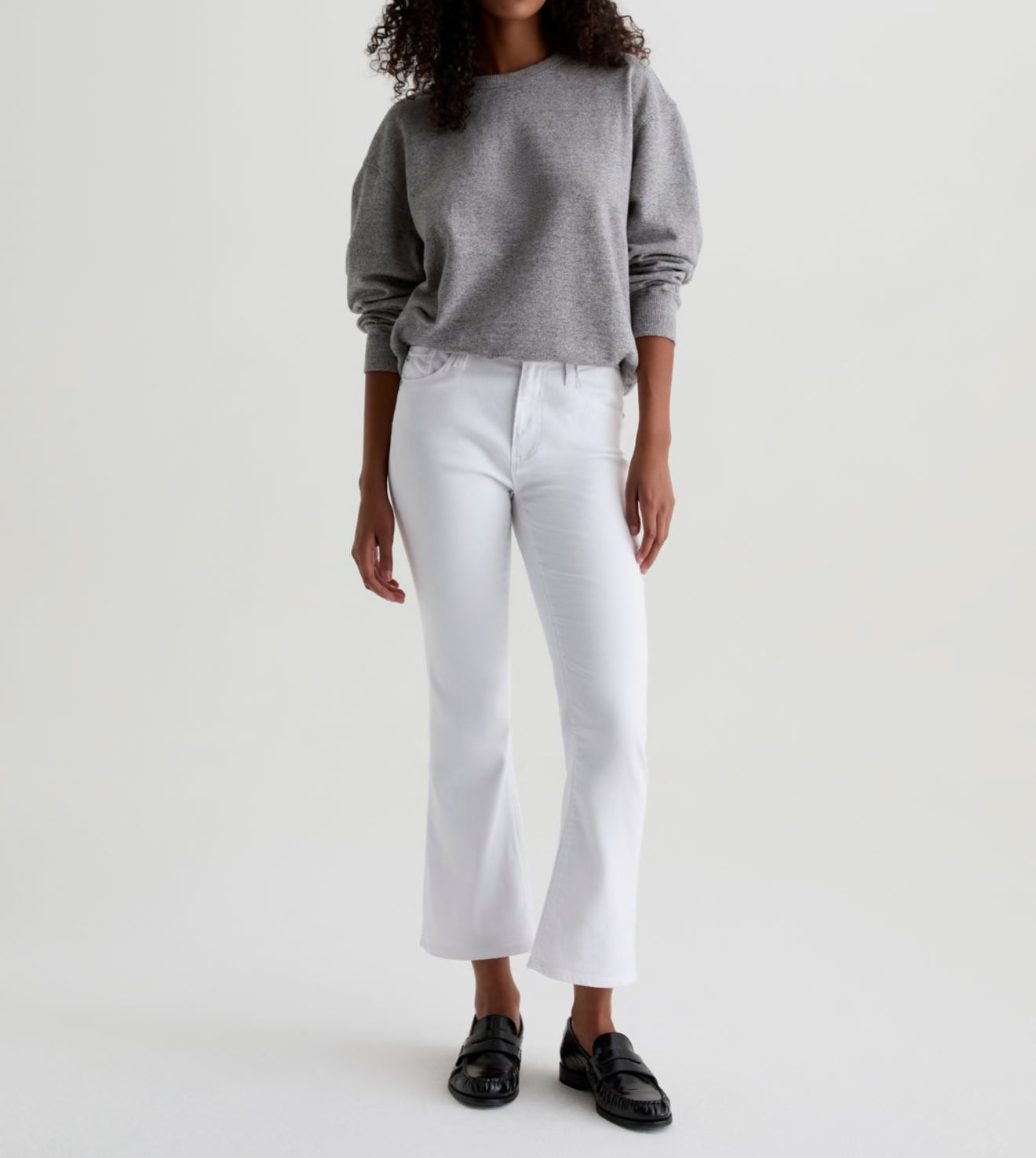 AG Jeans Farrah Mid-Rise Boot - Gallery White