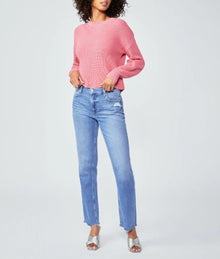 Paige Noella Straight 30” - Bodacious Distressed w Chill Hem