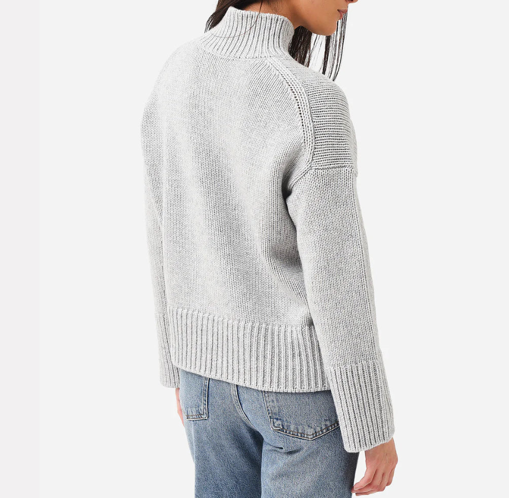 Vince Rib Mock Neck Sweater