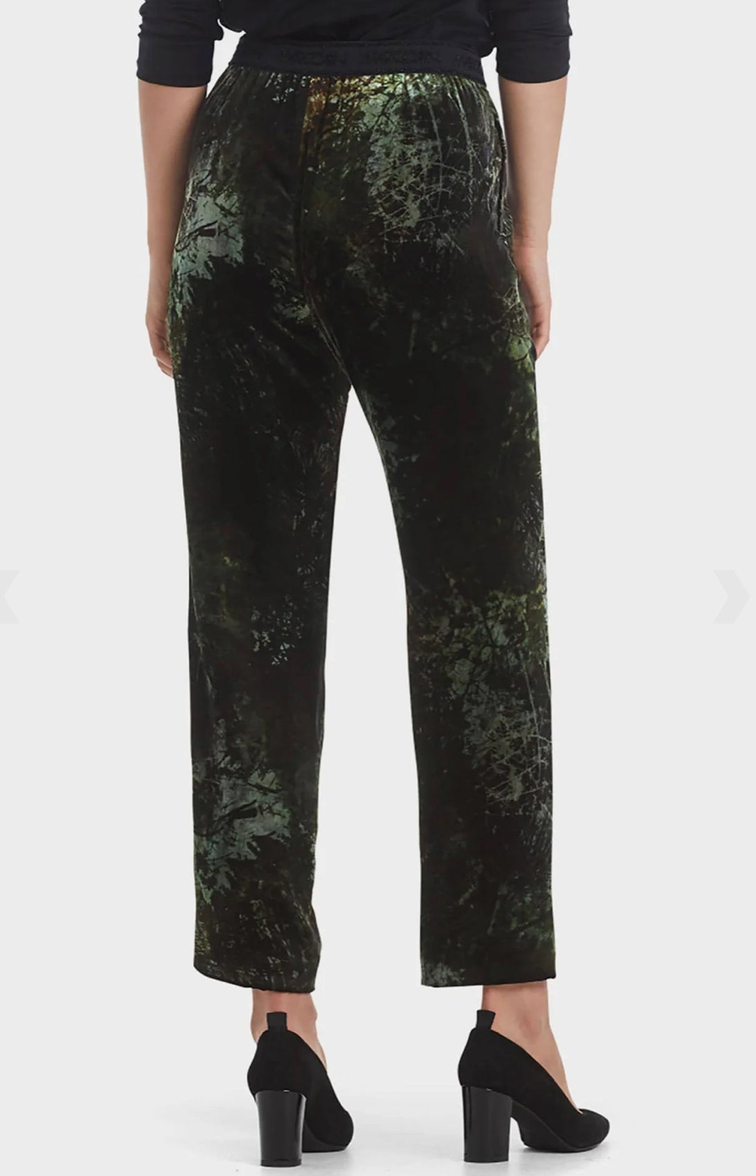 Marc Cain Forest Velvet Pant - Green