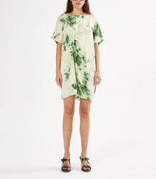Rabens Saloner Inaz Fusion Dress - Green Combo