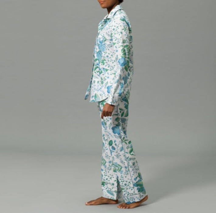 Matouk Luca Pajama Set - Pomegranate Sea