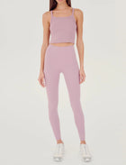 Splits59 Charlie Rib Crop - Blush