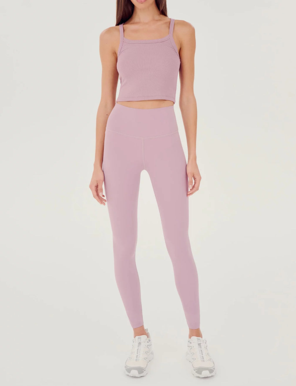 Splits59 Charlie Rib Crop - Blush