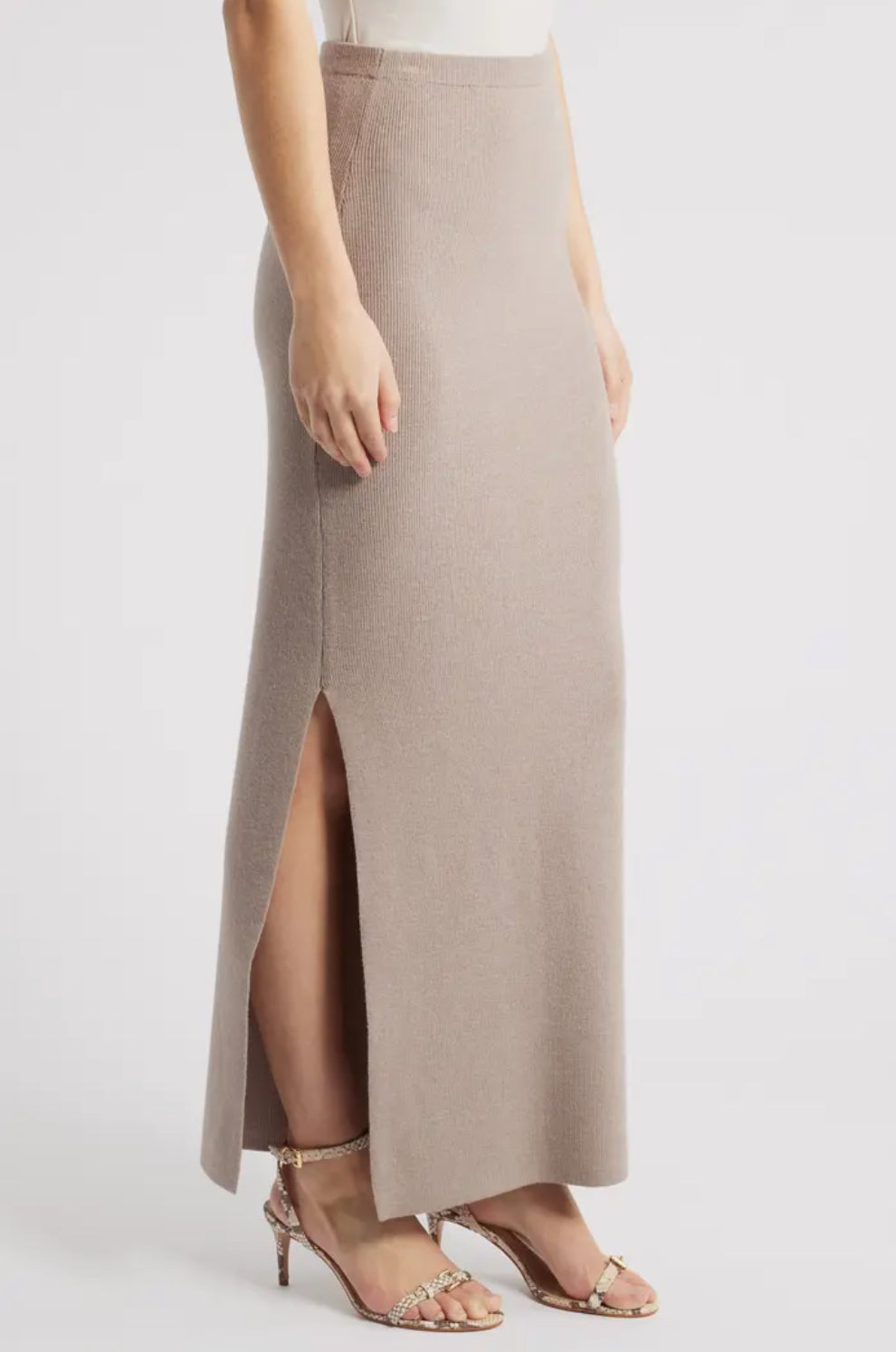 525 Maria Knit Maxi Skirt - Moon Rock