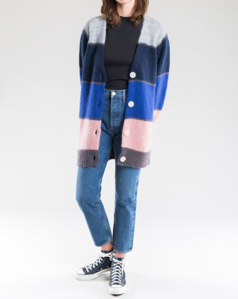 Just Female Silje Striped Cardigan