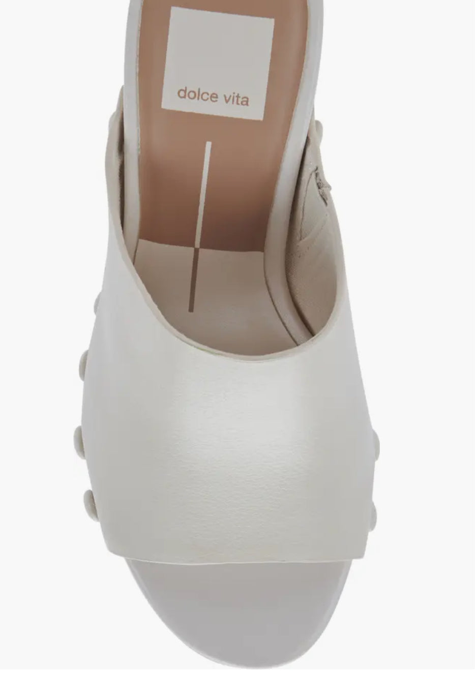 Dolce Vita Emol Platform Sandals - Ivory Leather