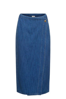 forte_forte Calvary Cotton Denim Wrap Skirt