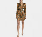 Saloni Bibi Piped Dress - Gold Bows