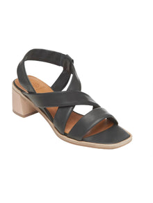 Coclico Jade Leather Sandal - Black