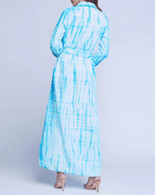 L’Agence Cameron Long Shirt Dress - Aqua Bamboo