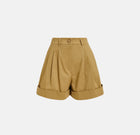 Essentiel Antwerp Faint Wide Leg Shorts - Oat Cappuccino