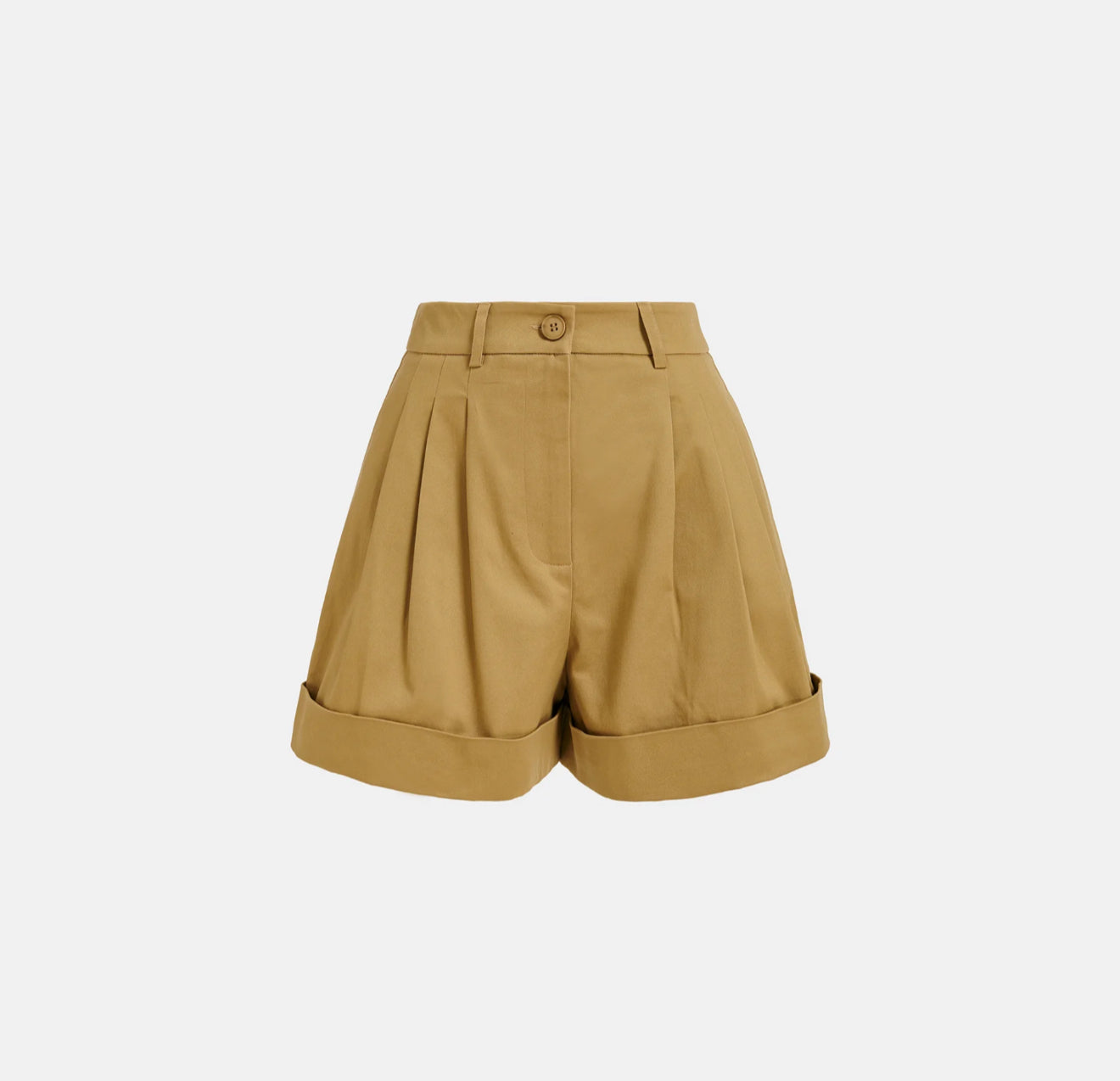 Essentiel Antwerp Faint Wide Leg Shorts - Oat Cappuccino