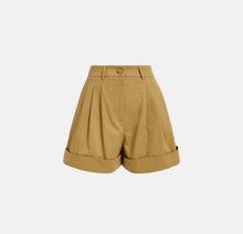 Essentiel Antwerp Faint Wide Leg Shorts - Oat Cappuccino