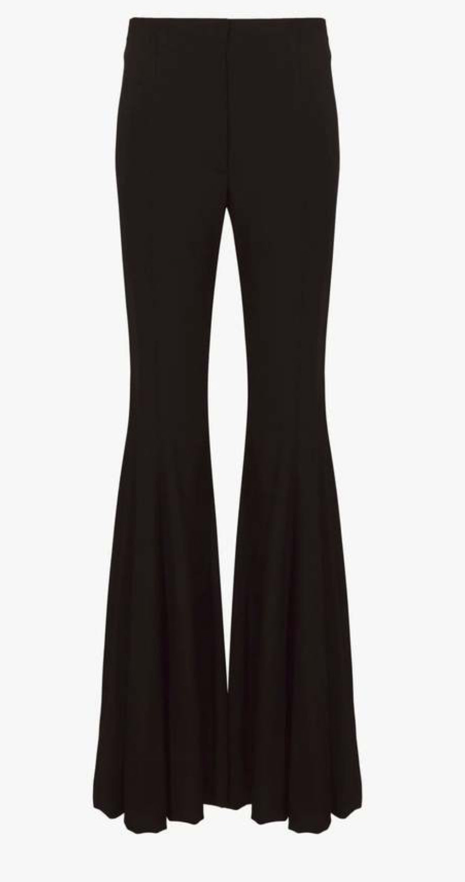 Proenza Schouler Viscose Suiting Wide Leg Pants - Black