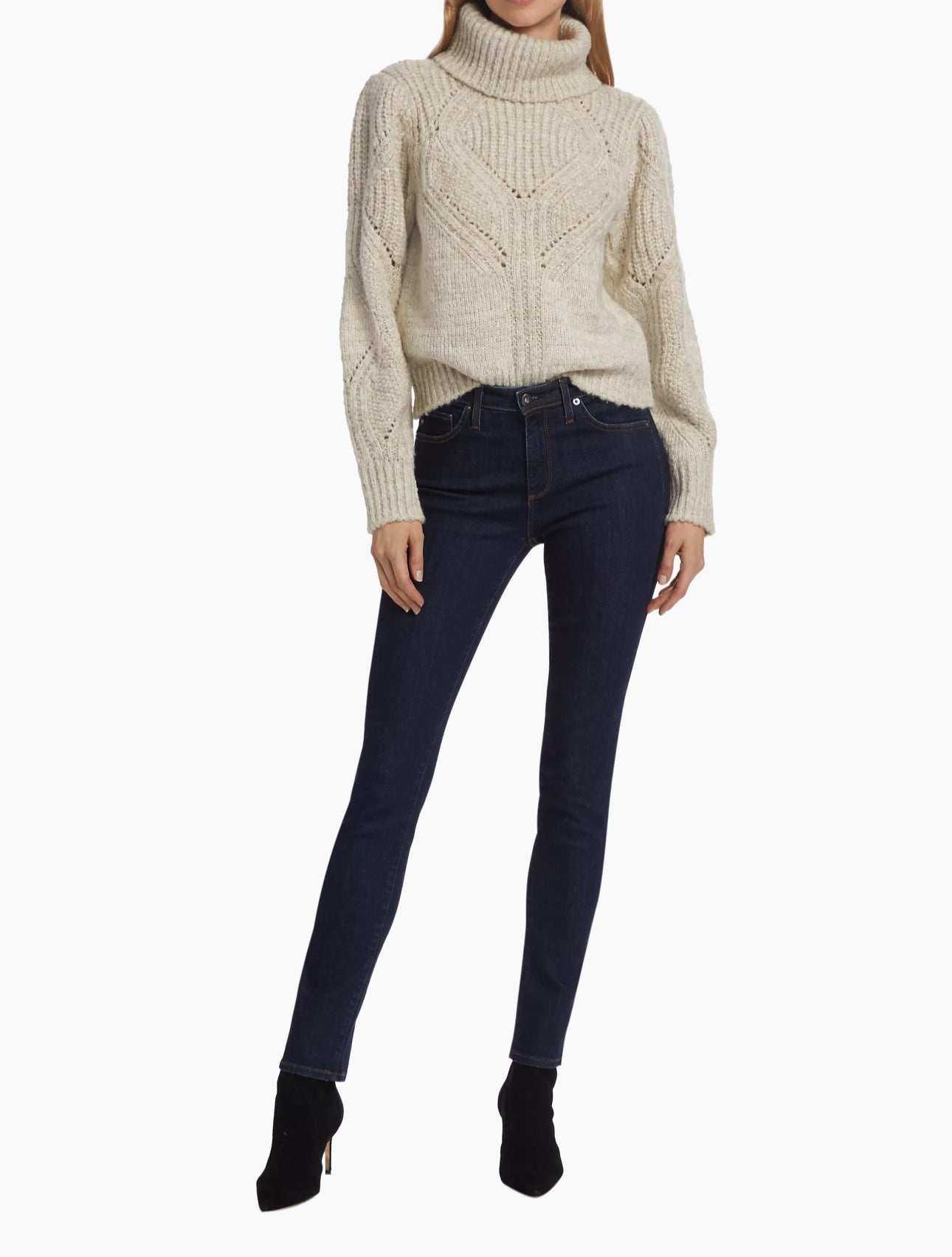 dh New York Marlee Dropstitch Sweater - Sea Salt