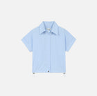 WE-ARE4 The Bungee Shirt - Pale Blue Stripe