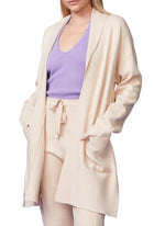 Monrow Supersoft Sweater Knit Cardigan - Off White